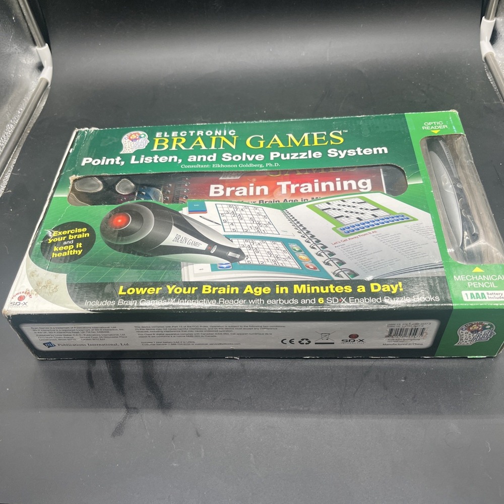 Electronic Brain Games Audio-Based Interactive Puzzle System Set New